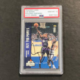 1995-96 Upper Deck Collector's Choice #380 Vin Baker Signed Card AUTO 10 PSA/DNA Slabbed Bucks