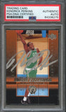 2003-04 Upper Deck Exclusives #22 Kendrick Perkins Signed Card AUTO PSA/DNA Slabbed RC Celtics