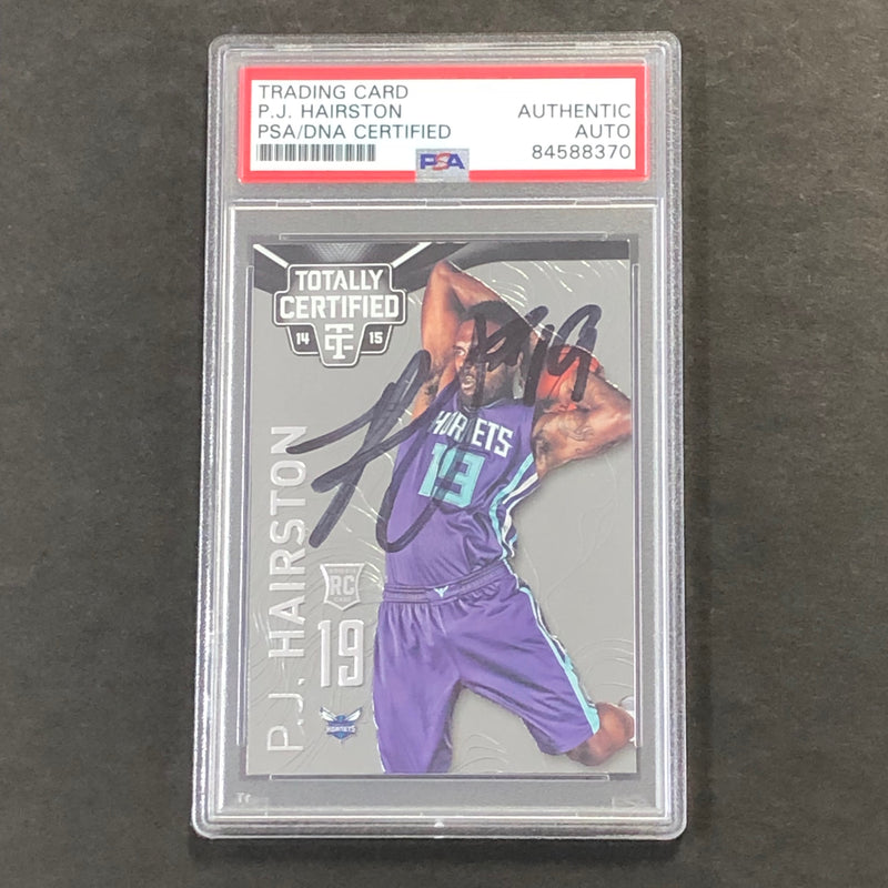 2014-15 Panini Totally Certified #162 PJ Hairston Signed Card AUTO PSA/DNA Slabbed RC Hornets