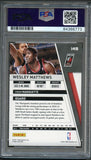 2010-11 Panini Season Update #149 Wesley Matthews Signed Card AUTO PSA Slabbed