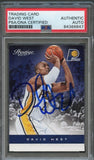 2012-13 Panini Prestige #138 David West Signed Card AUTO PSA Slabbed Pacers