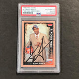 2008-09 Fleer NBA Rookie #220 Alexis Ajinca Signed Card PSA Slabbed Bobcats