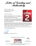 Kawhi Leonard Framed Signed Jersey PSA/DNA Toronto Raptors Auto Grade 10