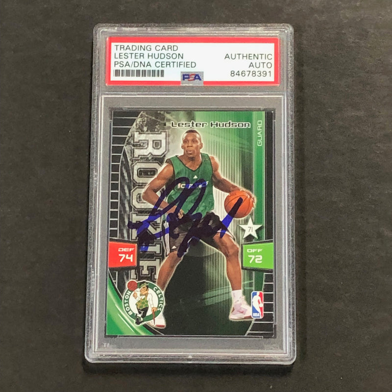 2009-10 Adrenalyn XL #139 Lester Hudson Signed Card PSA Slabbed Celtics
