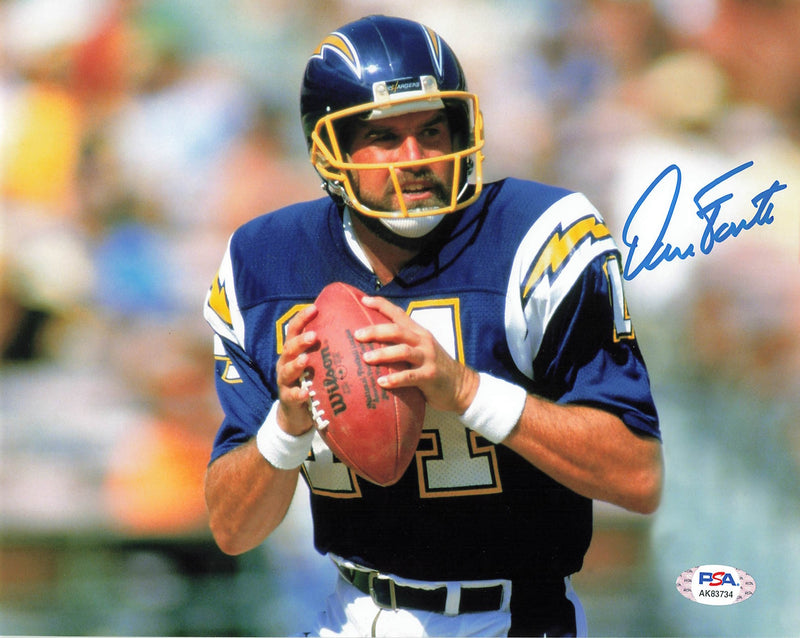 DAN FOUTS signed 8x10 photo PSA/DNA Chargers Autographed