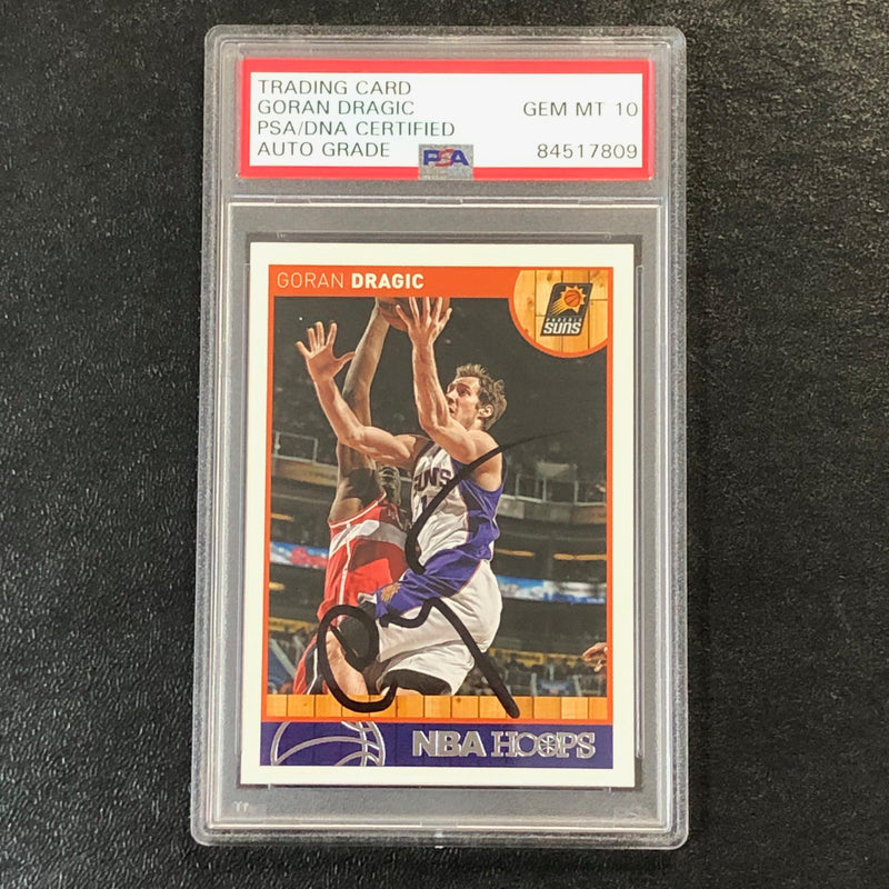 2013-14 NBA Hoops #46 Goran Dragic Signed Card AUTO 10 PSA/DNA Slabbed Suns