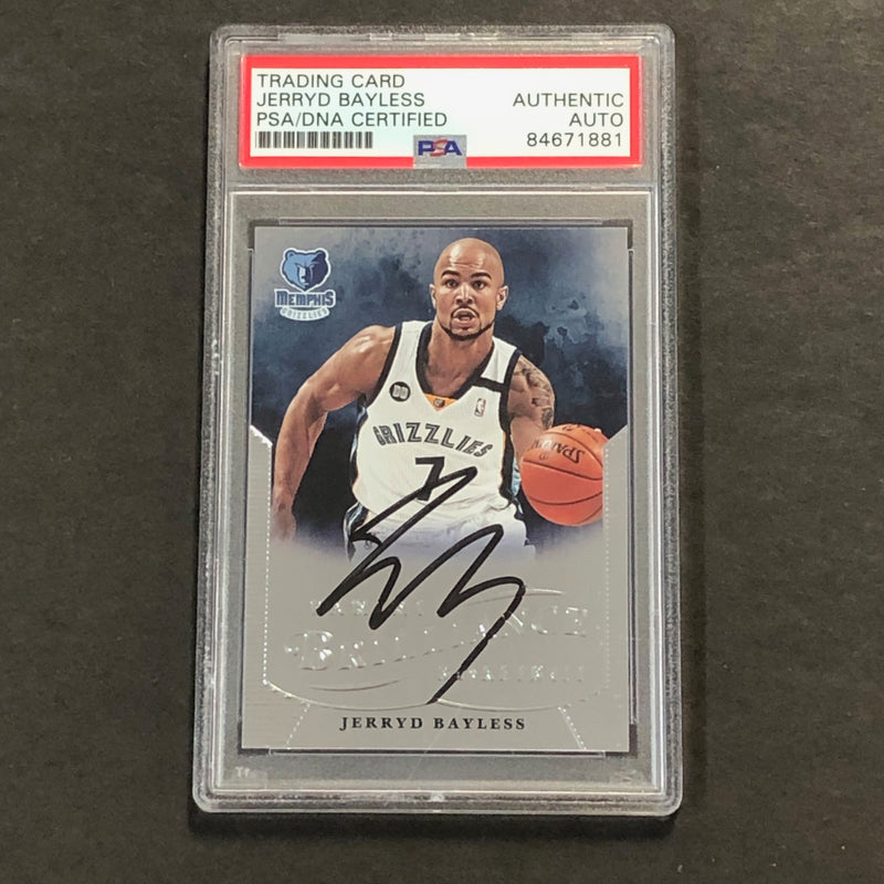 2012-13 Panini Brilliance #104 Jerryd Bayless Signed Card PSA Slabbed Grizzlies