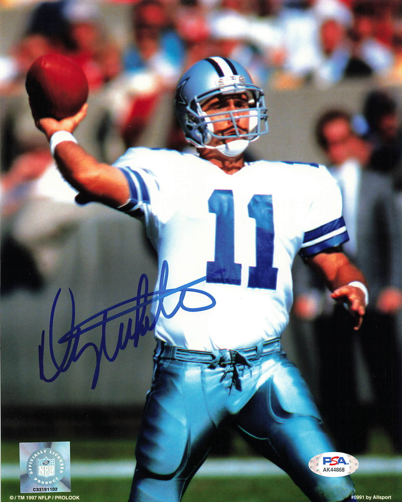 Danny White autograph 8x10, Dallas Cowboys