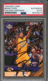 2005-06 Upper Deck #83 Brian Cook Signed Card AUTO PSA Slabbed Lakers