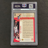 1995-96 Upper Deck Collector's Choice #197 Vin Baker Signed Card PSA/DNA Slabbed Bucks