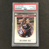 2012-13 NBA Hoops #113 Joel Anthony Signed Card PSA Slabbed Heat