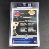 Mel Renfro Signed Tom Landry Funko Pop PSA/DNA Encapsulated Autographed Dallas Cowboys