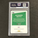 2021 Panini Donruss #118 Richard Petty Signed Card PSA Slabbed Nascar