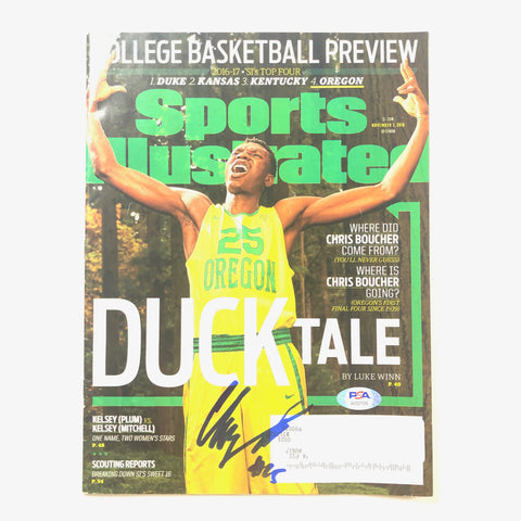Chris Boucher Signed SI Magazine PSA/DNA Oregon Ducks Autographed