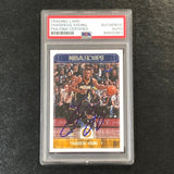 2017-18 NBA Hoops #155 Thaddeus Young Signed Card AUTO PSA Slabbed Pacers