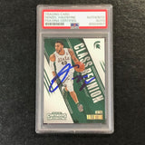 2016-17 Contenders Draft Picks Class Reunion #12 Denzel Valentine Signed Card AUTO PSA Slabbed Michigan