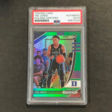 2020-21 Panini Green Prizm Draft Picks #77 Tre Jones Signed Card AUTO PSA/DNA Slabbed RC Duke