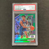 2020 Panini Green Prizm Draft Picks #37 Tre Jones Signed Card AUTO PSA/DNA Slabbed RC Duke