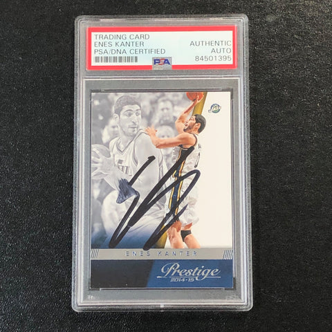 2014-15 Panini Prestige #10 Enes Kanter Signed AUTO PSA Slabbed Jazz