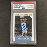 2015-16 NBA Hoops #214 Will Barton Signed Card AUTO PSA Slabbed Nuggets