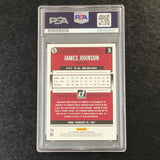 2018-19 Panini Donruss #25 James Johnson Signed Card AUTO 10 PSA/DNA Slabbed Heat