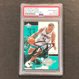 2002-03 Upper Deck #40 Shane Battier Signed Card AUTO PSA Slabbed Grizzlies