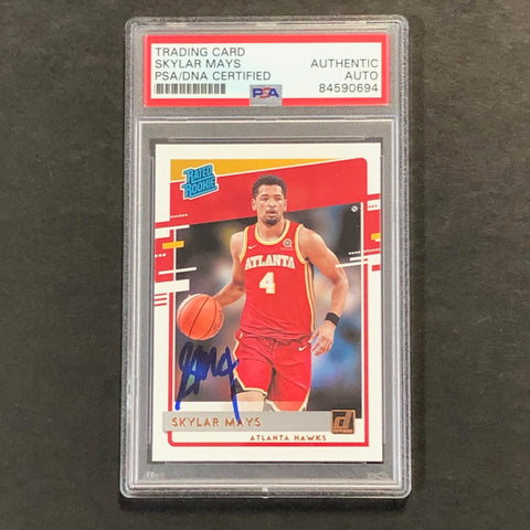 2020-21 Donruss Rated Rookie #248 Skylar Mays signed Auto Card PSA/DNA Slabbed RC Hawks