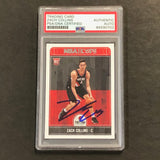 2017-18 NBA Hoops #260 ZACH COLLINS Signed Card AUT0 PSA Slabbed RC Blazers