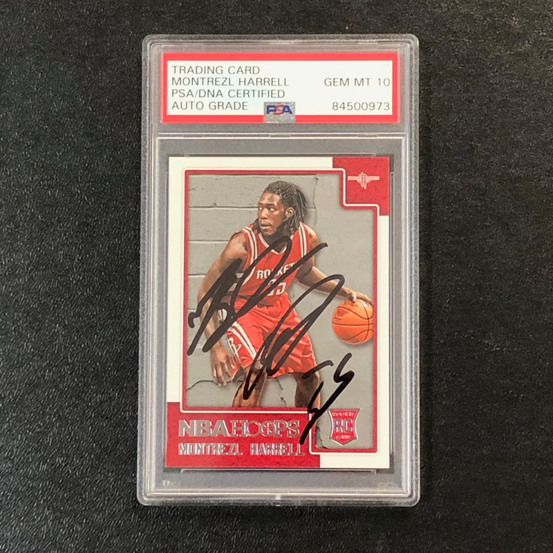 2015-16 NBA Hoops #278 Montrezl Harrell Signed Card AUTO 10 PSA Slabbed RC Rockets