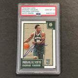 2015-16 Panini NBA Hoops #269 Rashad Vaughn Signed Card AUTO 10 PSA Slabbed RC Rookie