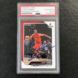 2018-19 NBA Hoops #208 Evan Turner Signed Card AUTO PSA Slabbed Trailblazers