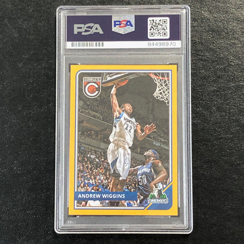 2015-16 Panini Complete #206 Andrew Wiggins Signed Card AUTO PSA Slabbed Minnesota Timberwolves