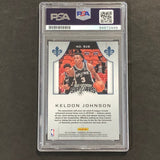 2019-20 Panini Chronicles Crusade #519 Keldon Johnson Signed Card Auto PSA Slabbed RC Spurs