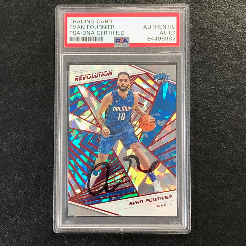 2018-19 Panini Revolution #93 Evan Fournier Signed Card AUTO PSA Slabbed Magic