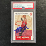 2015-16 NBA Hoops #16 Mike Muscala Signed Card AUTO 10 PSA Slabbed Hawks