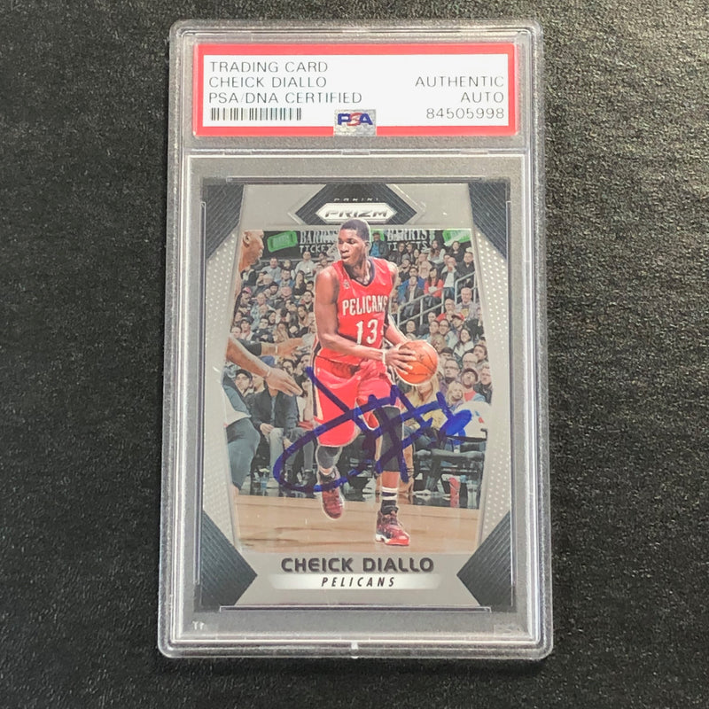 2017 Panini Prizm #126 Cheick Diallo Signed Card AUTO PSA Slabbed Pelicans