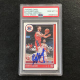 2021-22 NBA Hoops #130 Davis Bertans Signed Card AUTO 10 PSA/DNA Slabbed Wizards
