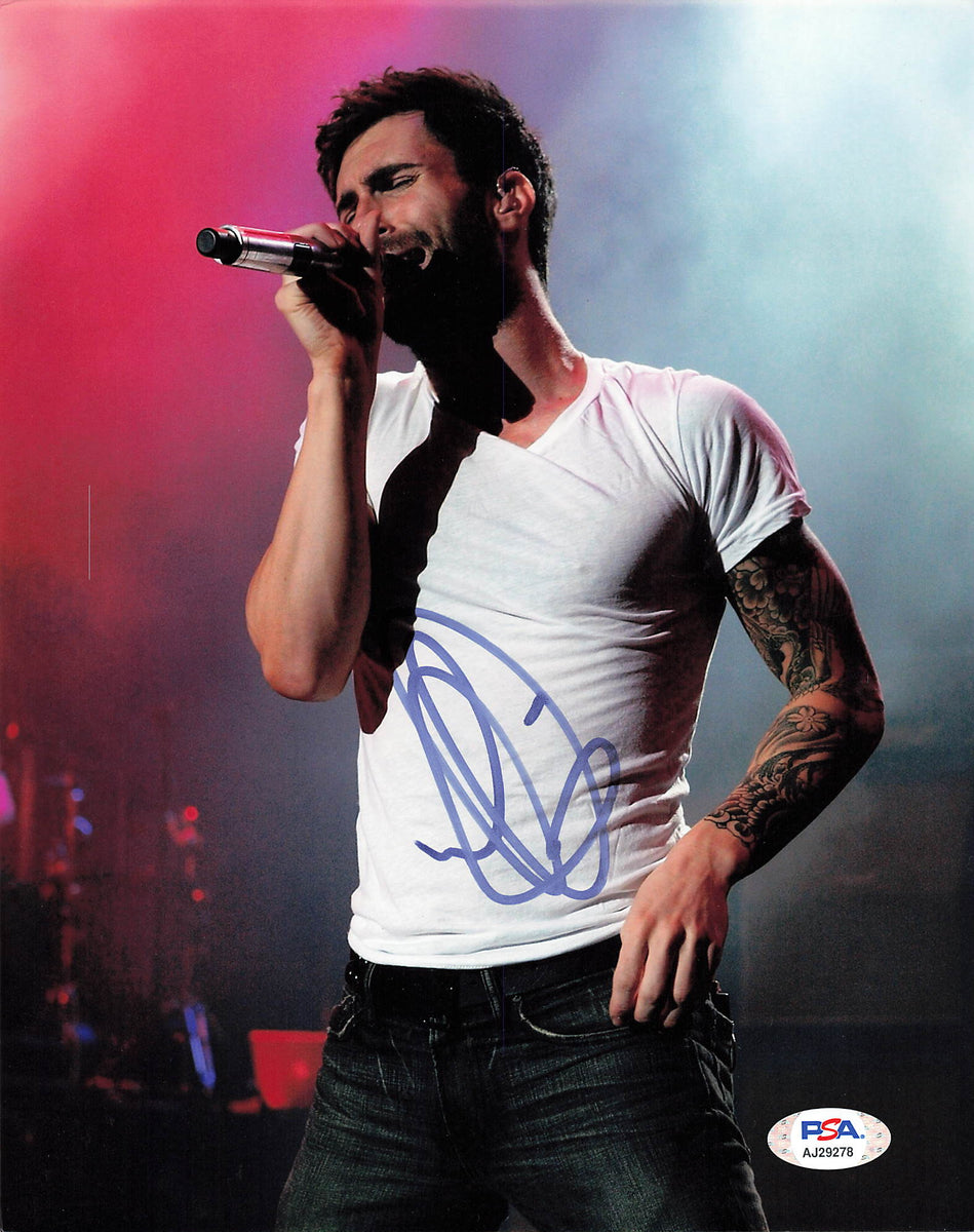 Adam Levine signed 8x10 photo PSA/DNA Autographed Singer Maroon 5 ...