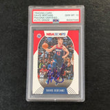 2020-21 NBA Hoops #124 Davis Bertans Signed Card AUTO 10 PSA/DNA Slabbed Wizards