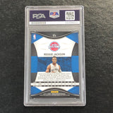 2016-17 Totally Certified #54 Reggie Jackson Signed Card Auto 10 PSA/DNA Slabbed Pistons