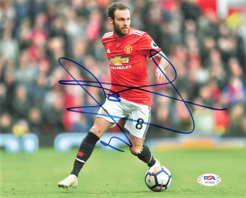Juan Mata signed 8x10 photo PSA/DNA Manchester United Soccer