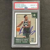 2015-16 Panini NBA Hoops #269 Rashad Vaughn Signed Card AUTO 10 PSA Slabbed RC Rookie