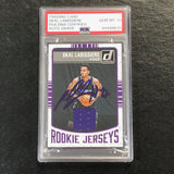 2016-17 Donruss Rookie Jerseys #88 Skal Labissiere Signed Relic Card AUTO 10 PSA Slabbed RC Kings