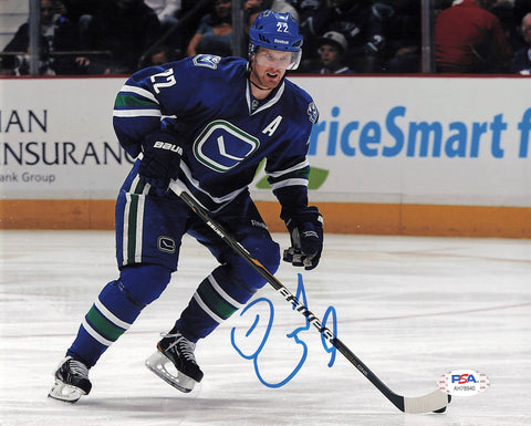 Daniel Sedin signed 8x10 photo PSA/DNA Vancouver Canucks Autographed