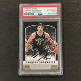 2012-13 Panini Basketball #293 Tornike Shengelia Signed Card PSA Slabbed Nets