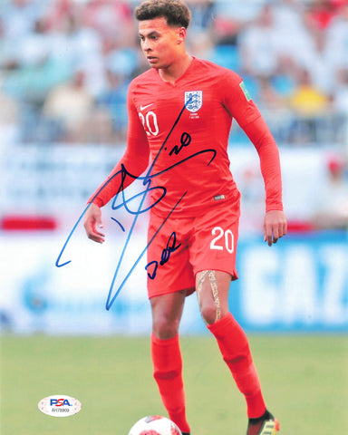 Dele Alli signed 8x10 photo PSA/DNA Team England Autographed