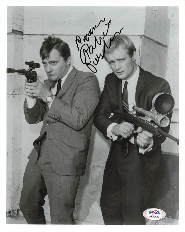 ROBERT VAUGHN signed 8x10 photo PSA/DNA Autographed