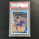 2016-17 NBA Hoops #78 Nikola Vucevic Signed Card AUTO PSA Slabbed Magic