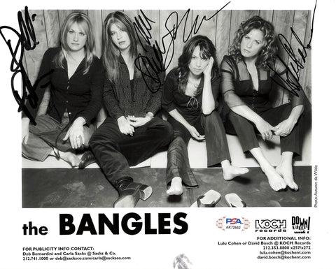 The Bangles signed 8x10 photo PSA/DNA Autographed Pop Rock