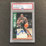 2012-13 PANINI Threads #86 Luc Mbah a Moute Signed Card AUTO PSA Slabbed Bucks